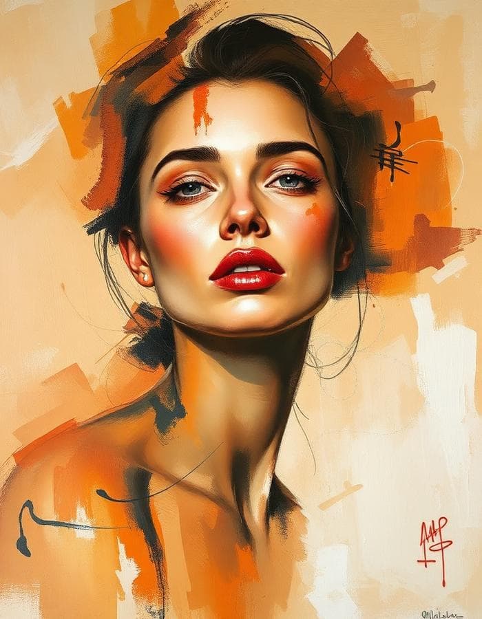 Ember Muse - Original painting by Ananya Verma